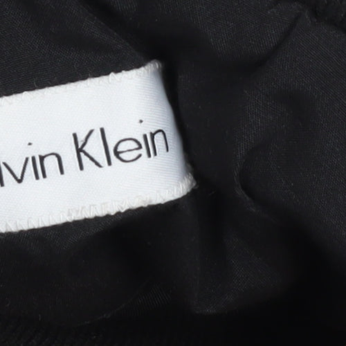 Calvin Klein Men's Black Wool Blend Overcoat Size S