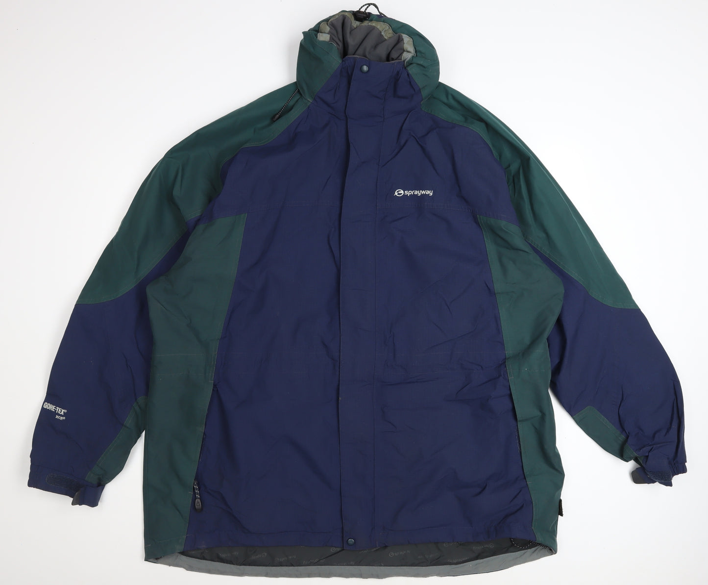 Sprayway Men’s Blue 2XL Gore-Tex Waterproof Hiking Parka Jacket