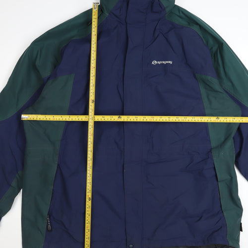 Sprayway Men’s Blue 2XL Gore-Tex Waterproof Hiking Parka Jacket