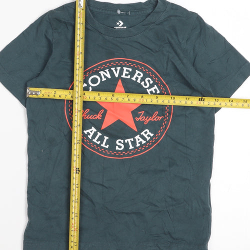 Converse Boys Green 5-6 Years Logo Graphic Cotton T-Shirt