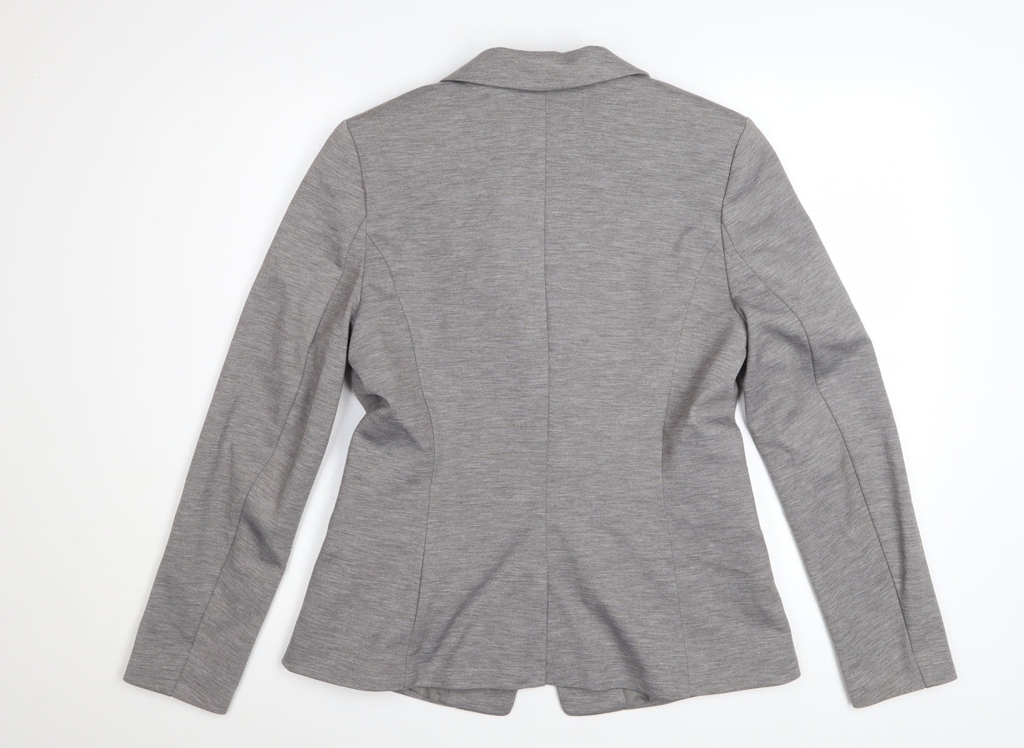 H&M Women Grey Classic Long Sleeve Blouse Size 14