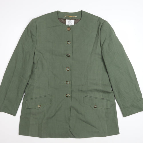 Viyella Women's Green Regular Fit Long Sleeve Country Jacket UK 16