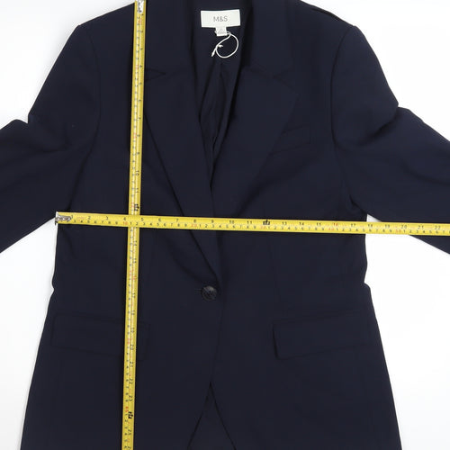 Marks and Spencer Women’s Dark Navy Blazer UK 10 Regular Fit Jacket