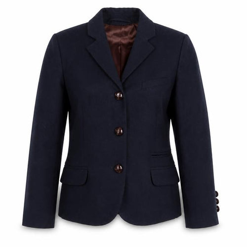 Topshop Women’s Navy Blue Wool Blend Tailored Blazer UK 8