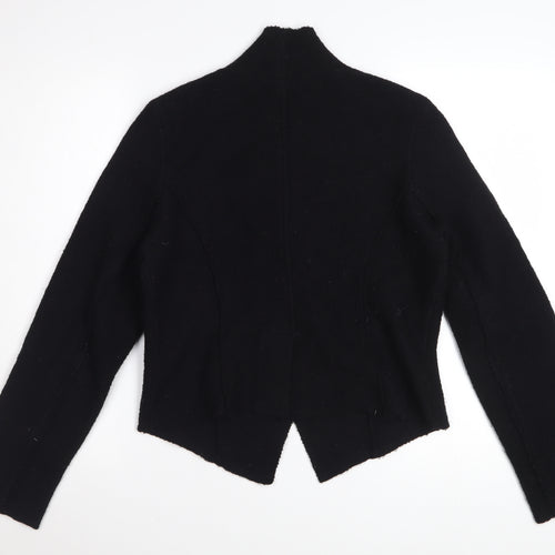 Principles Women Black Wool Blazer Jacket Size 12