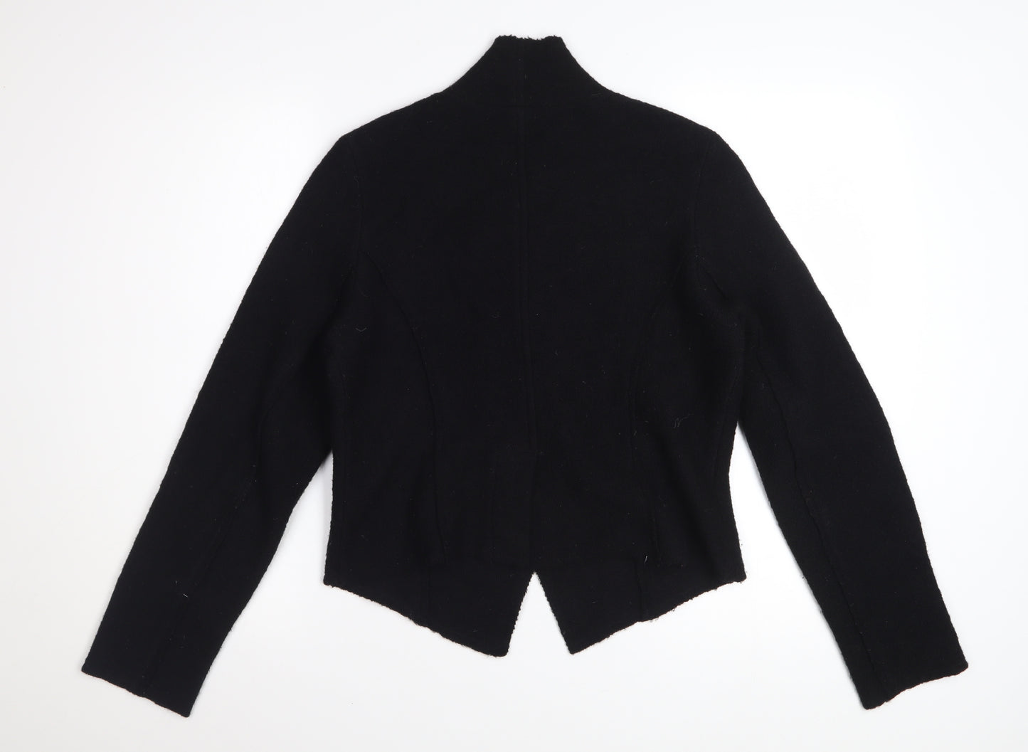 Principles Women Black Wool Blazer Jacket Size 12