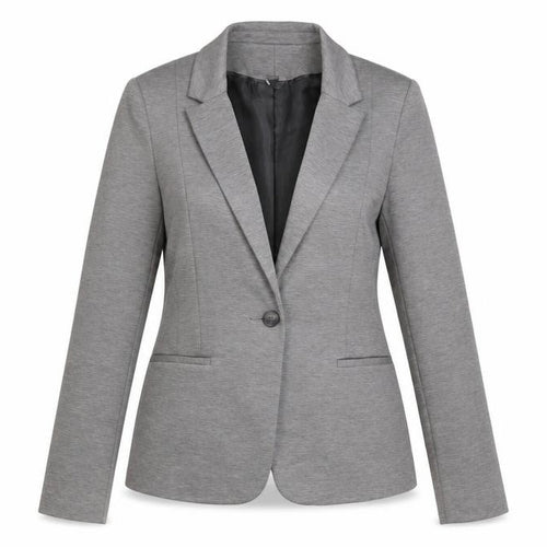 Dorothy Perkins Women’s Grey Size 14 Classic Single-Breasted Blazer