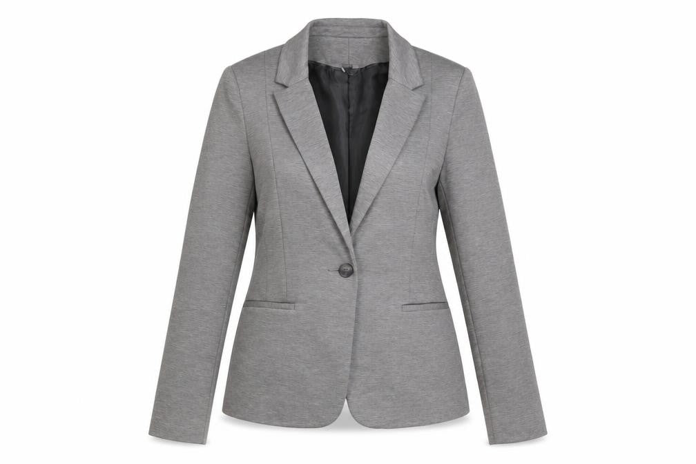 Dorothy Perkins Women’s Grey Size 14 Classic Single-Breasted Blazer