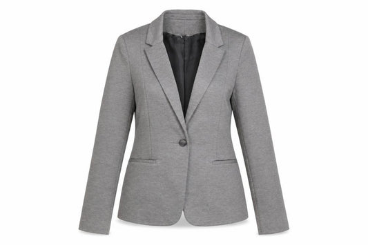 Dorothy Perkins Women’s Grey Size 14 Classic Single-Breasted Blazer