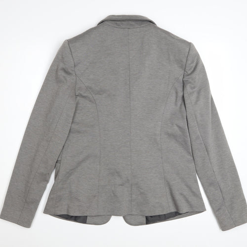 Dorothy Perkins Women’s Grey Size 14 Classic Single-Breasted Blazer