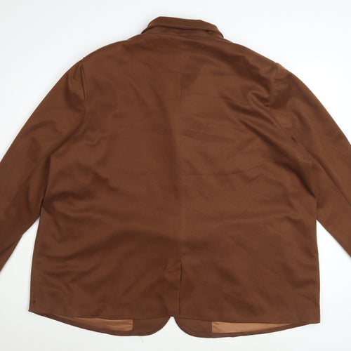 Grace Karin Womens Brown 2XL Classic Two-Button Blazer Jacket