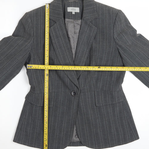 Marks and Spencer Women’s Grey Pinstripe Suit Jacket UK 12