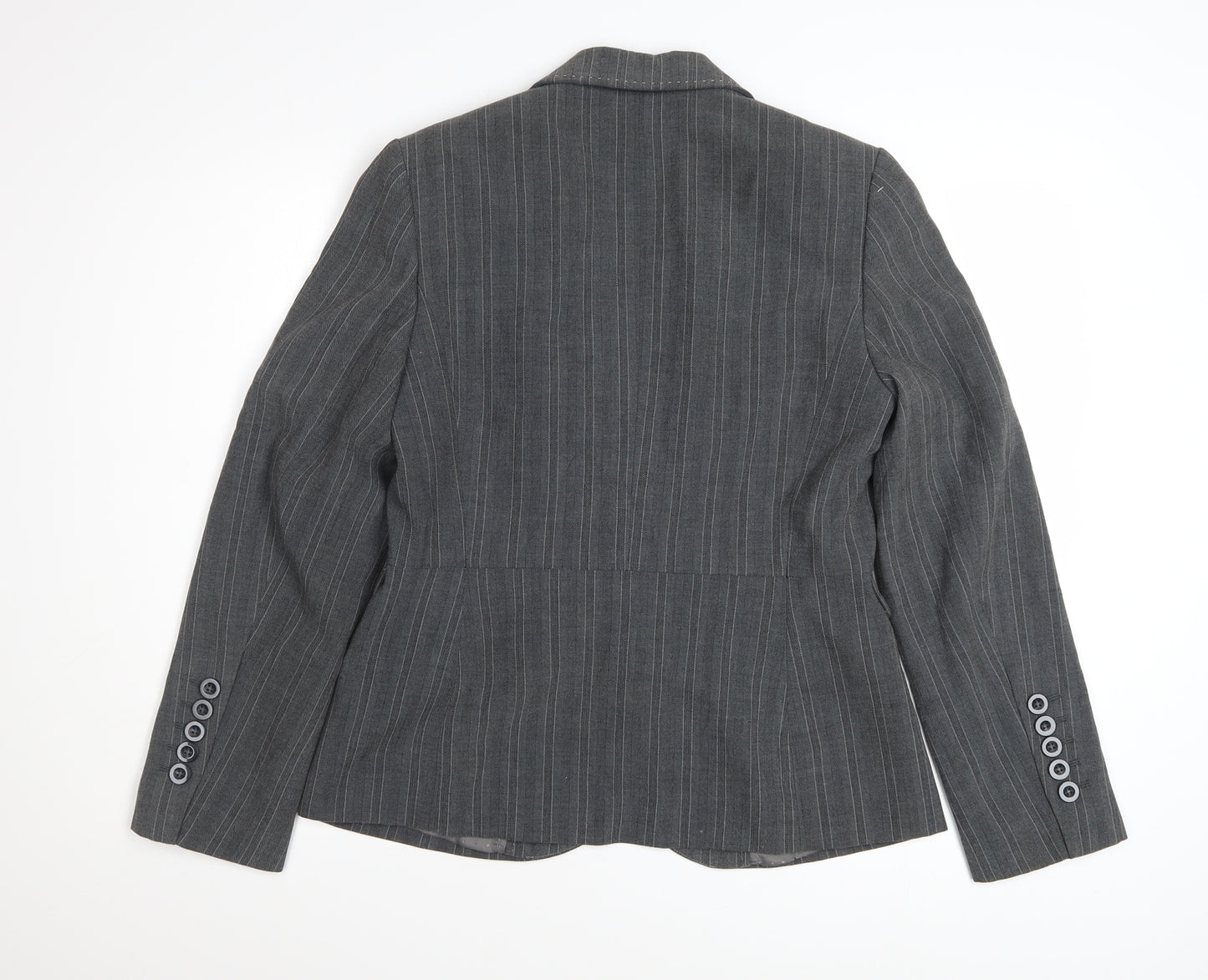 Marks and Spencer Women’s Grey Pinstripe Suit Jacket UK 12