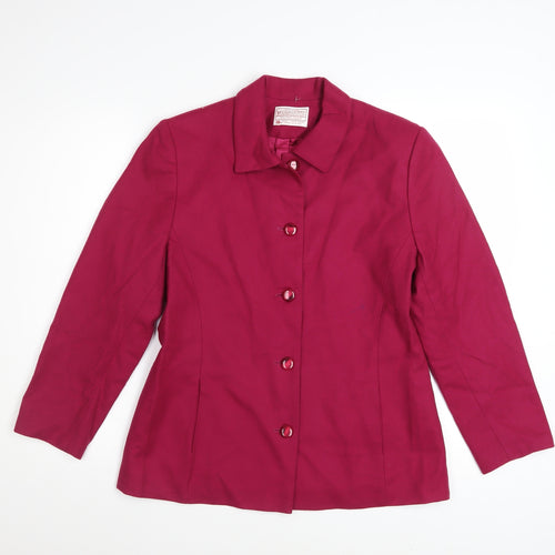 Pendleton Women’s Red Wool Petite Blazer Size 8 Classic Wool Jacket