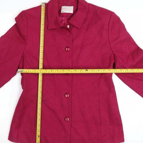 Pendleton Women’s Red Wool Petite Blazer Size 8 Classic Wool Jacket