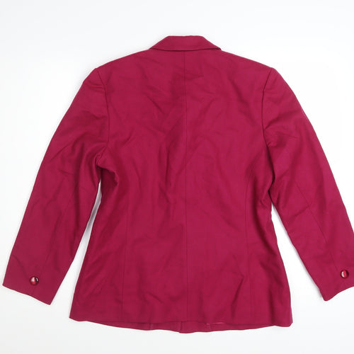 Pendleton Women’s Red Wool Petite Blazer Size 8 Classic Wool Jacket