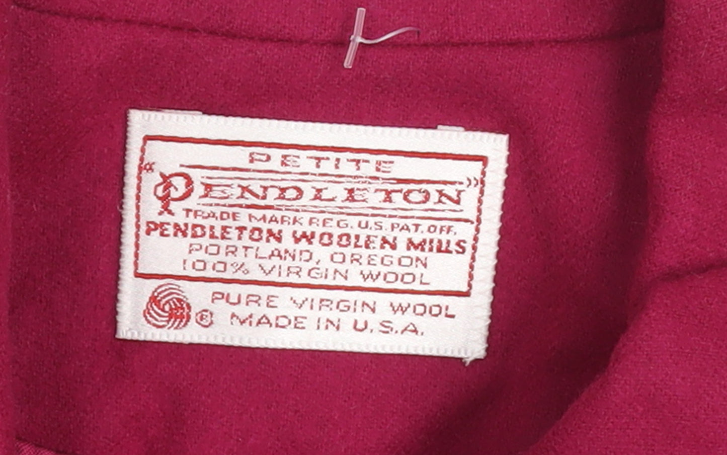 Pendleton Women’s Red Wool Petite Blazer Size 8 Classic Wool Jacket