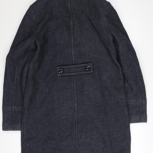 Trench & Coat Women's Grey Wool Pea Coat Size 10 Mid-Length