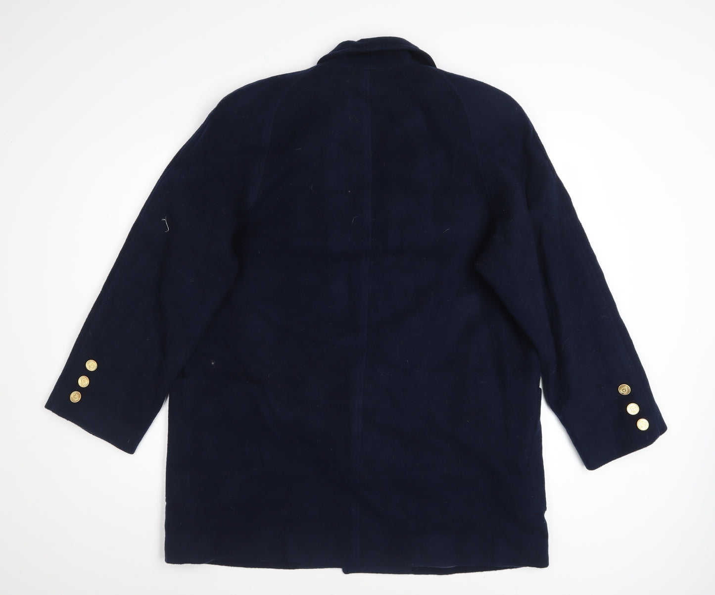JH Collectibles Women's Blue Wool Pea Coat Size 12 Classic Style