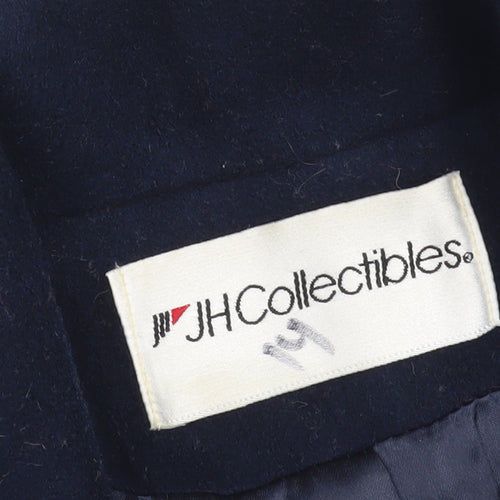 JH Collectibles Women's Blue Wool Pea Coat Size 12 Classic Style