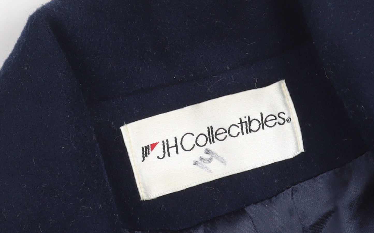 JH Collectibles Women's Blue Wool Pea Coat Size 12 Classic Style