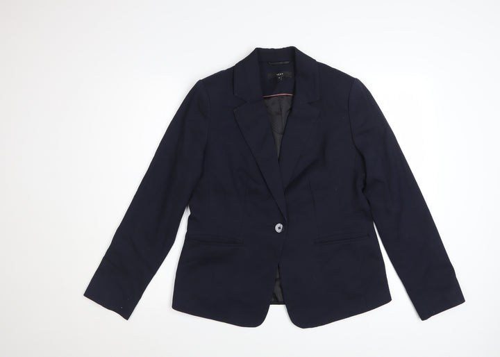 Next Women's Navy Blue Single Breasted Blazer UK 10