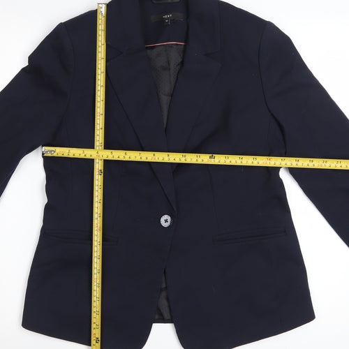 Next Women's Navy Blue Single Breasted Blazer UK 10