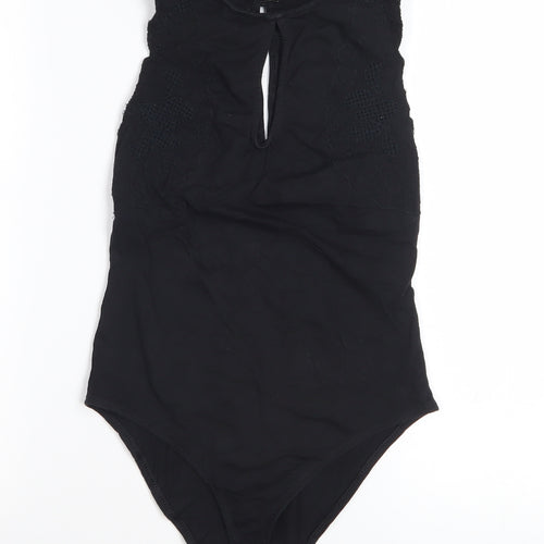 Bershka Night Out Women's Black Sleeveless Bodysuit Size S