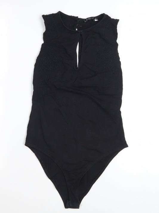 Bershka Night Out Women's Black Sleeveless Bodysuit Size S