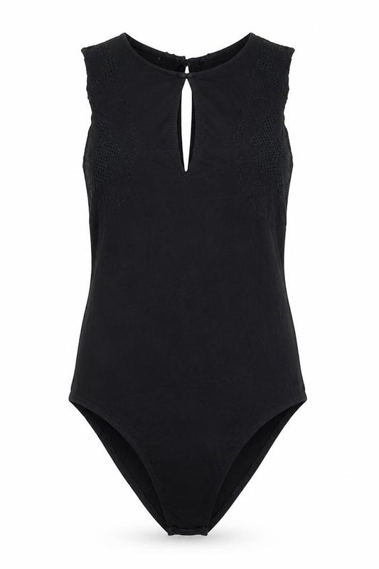Bershka Night Out Women's Black Sleeveless Bodysuit Size S