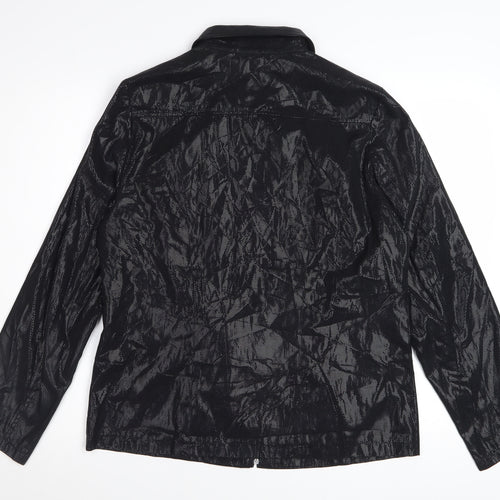 Tru City Women's Black Polyester Zip Jacket Size 10