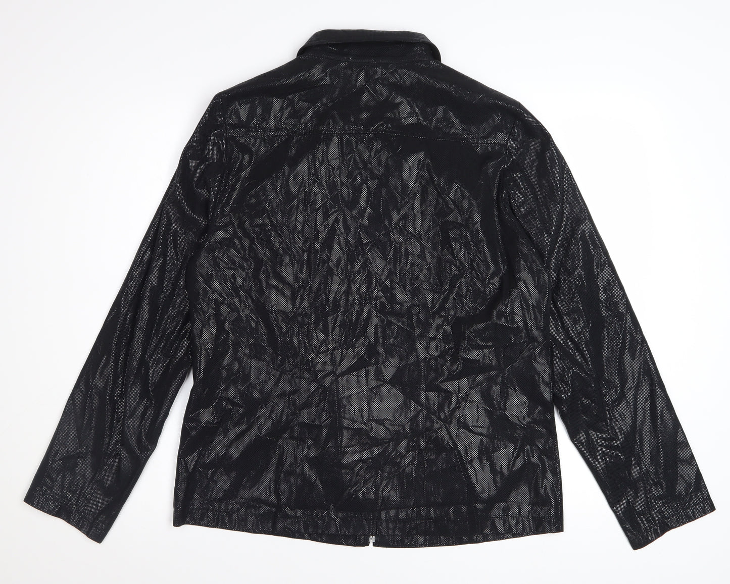 Tru City Women's Black Polyester Zip Jacket Size 10