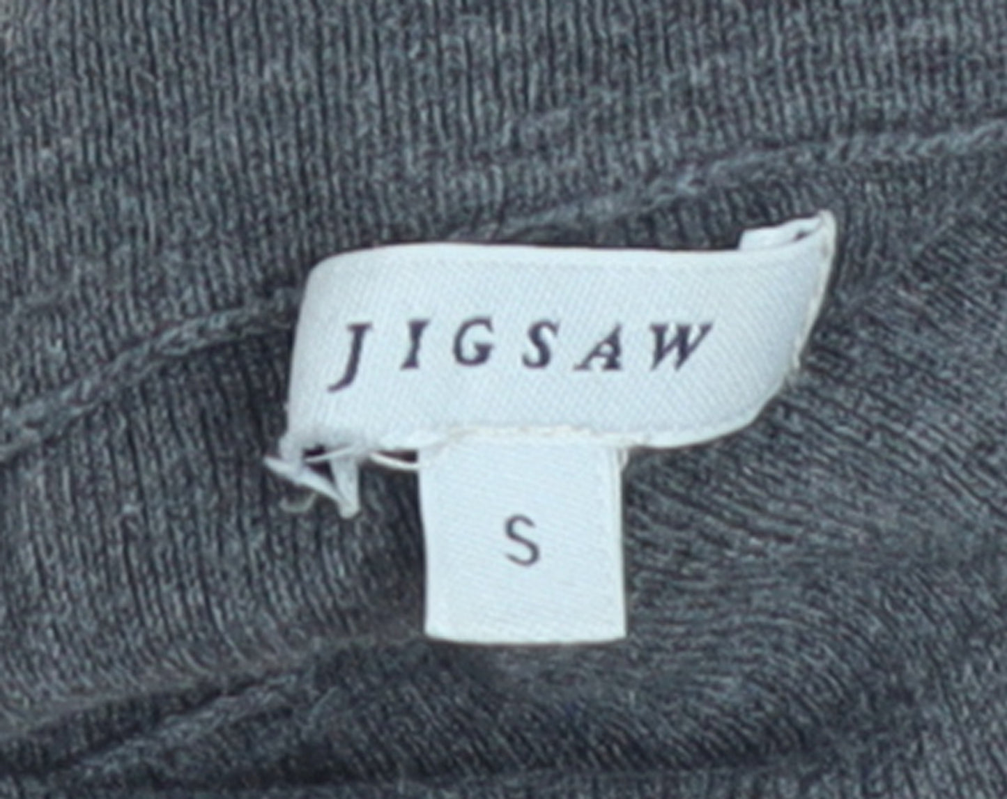 Jigsaw Women’s Grey Silk Cotton Roll Neck Jumper Size S