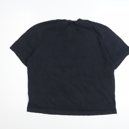 Nike Womens Black Small Cotton Crew Neck Sports T-Shirt