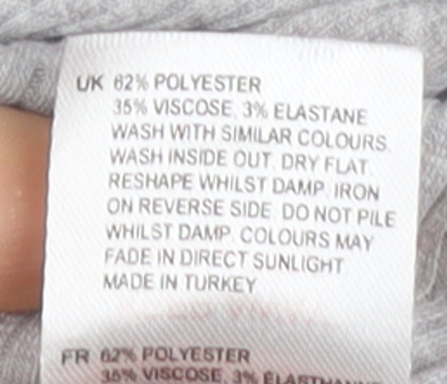 White Stuff Women Grey Roll Neck Long Sleeve Basic Top Size 16