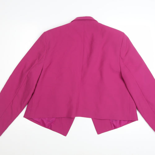 Simply Be Women's Pink Blazer Jacket UK 18 Plus Size Lined Smart