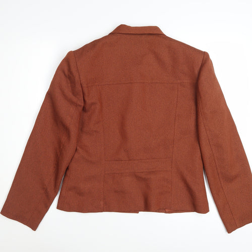 Doregati Women’s Brown Classic Blazer Size 14 Polyester Jacket