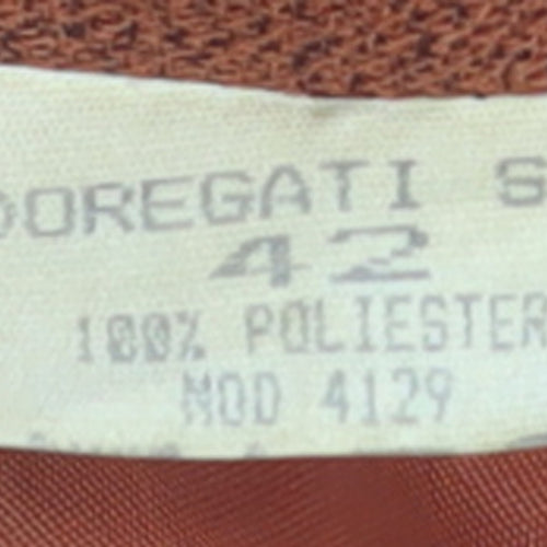 Doregati Women’s Brown Classic Blazer Size 14 Polyester Jacket