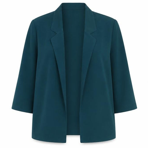 Rabitex Collection Women’s Green Silk Blazer Size 10 Mid-Length
