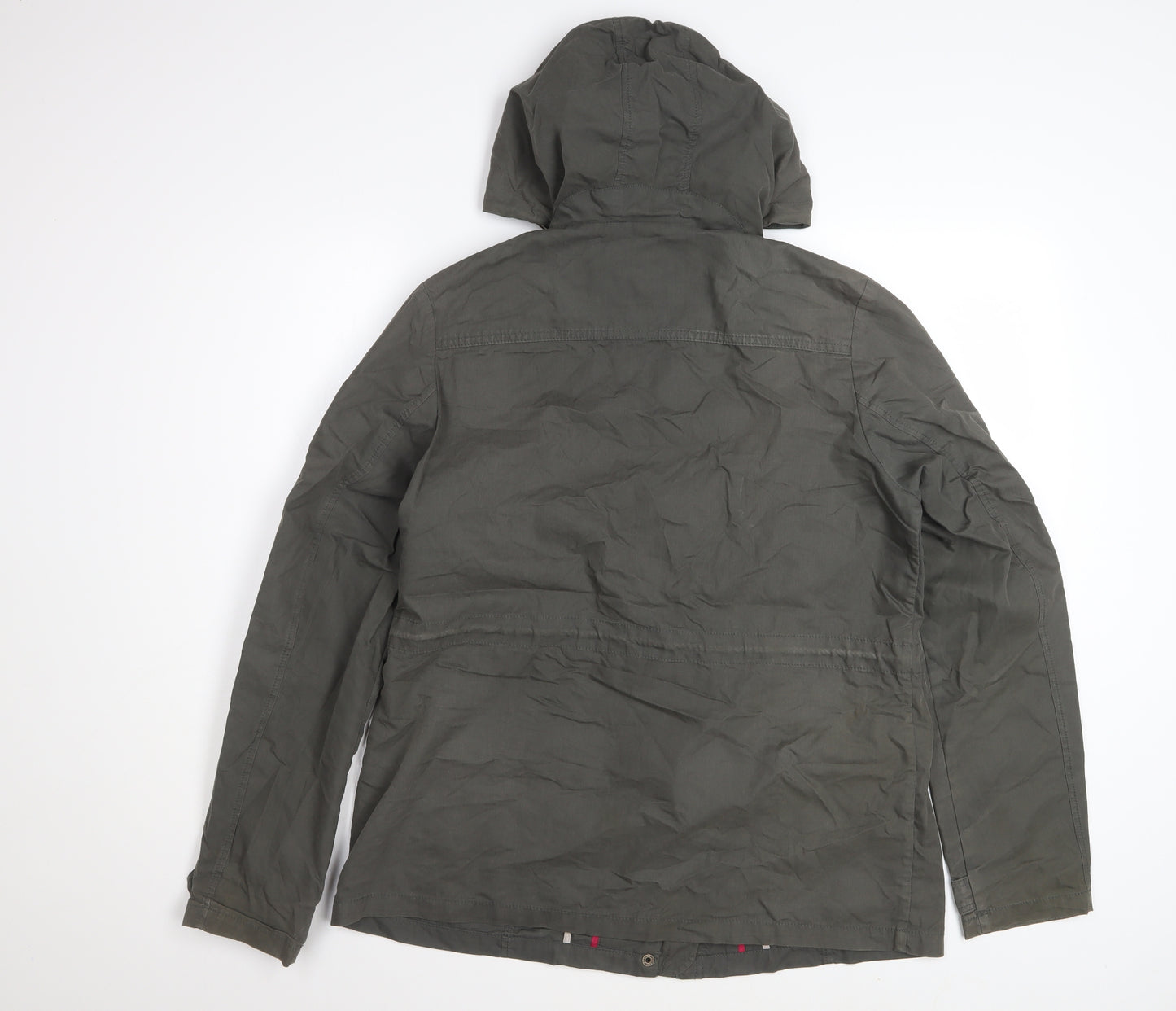FatFace Women’s Green Hooded Toggle Jacket Size 14 Cotton Blend