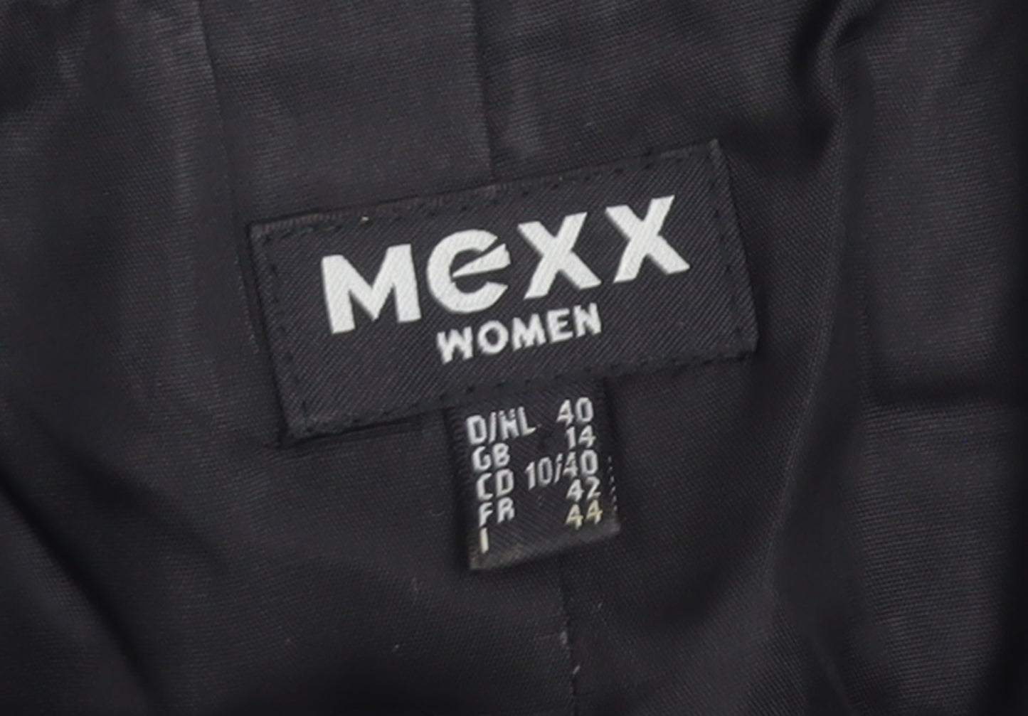 Mexx Women Black Size 14 Classic Single-Breasted Blazer