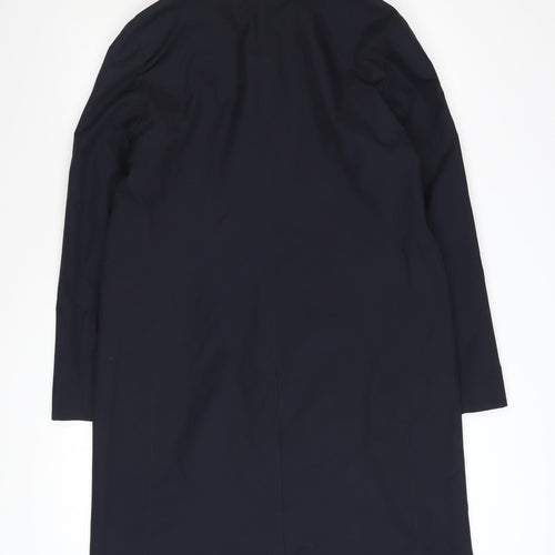 Planet Women's Black Long Trench Coat Size 8 Regular Fit