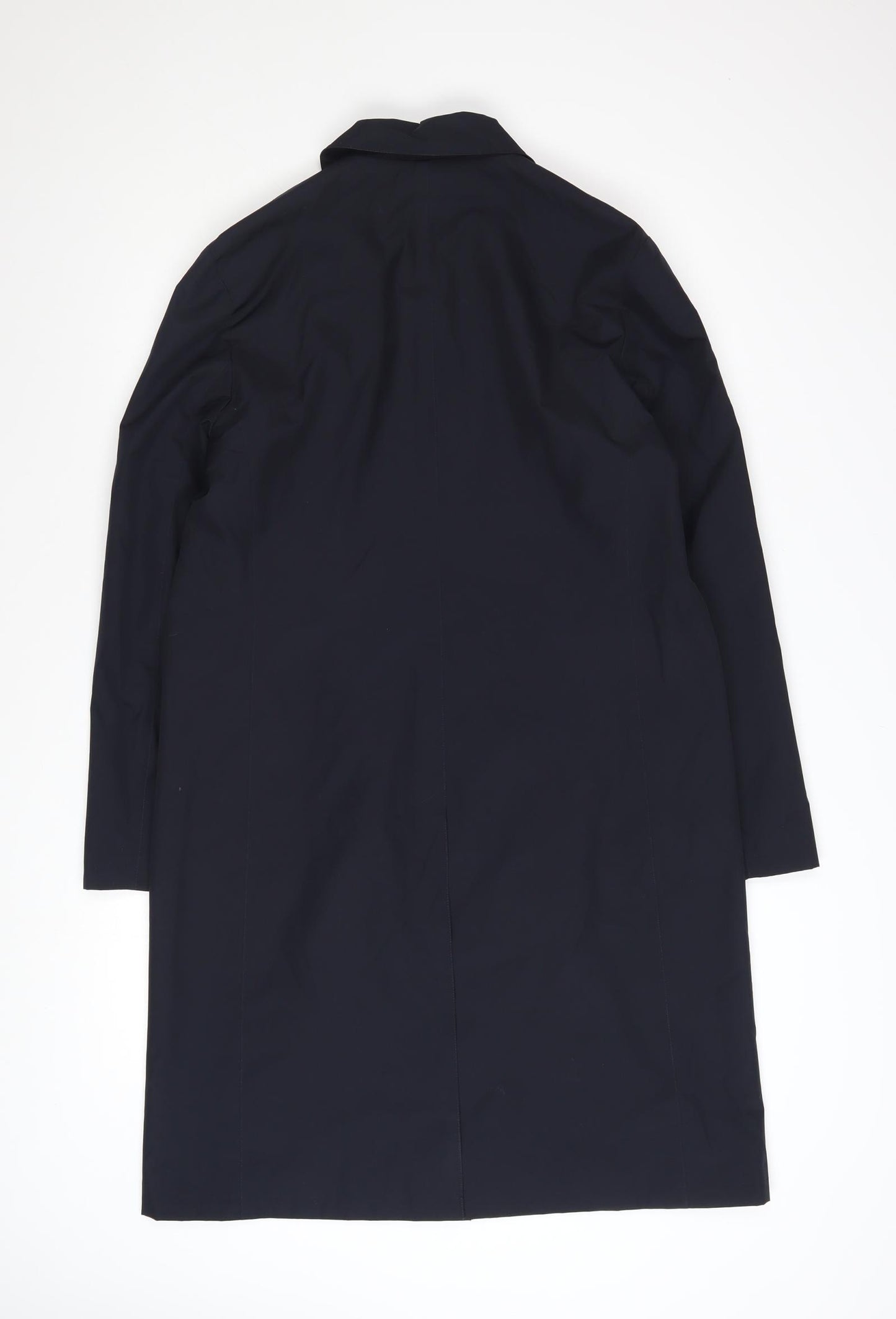 Planet Women's Black Long Trench Coat Size 8 Regular Fit