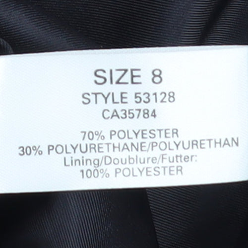 Planet Women's Black Long Trench Coat Size 8 Regular Fit