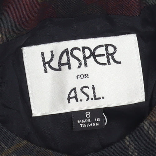 Kasper for A.S.L. Women's Multicoloured Size 12 Buttoned Blazer