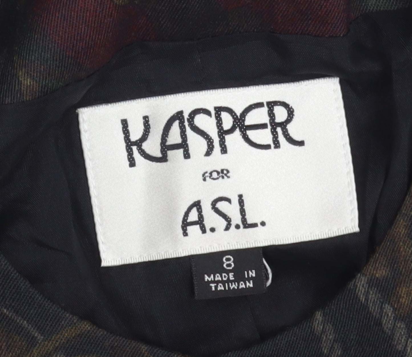 Kasper for A.S.L. Women's Multicoloured Size 12 Buttoned Blazer
