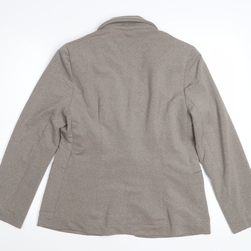 Rohan Women Brown Size 12 Journey Blazer Jacket Single-Breasted