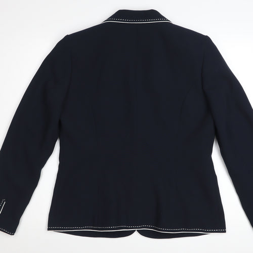 Roman Originals Women's Navy Blue Size 14 Blazer Jacket Tailored Fit