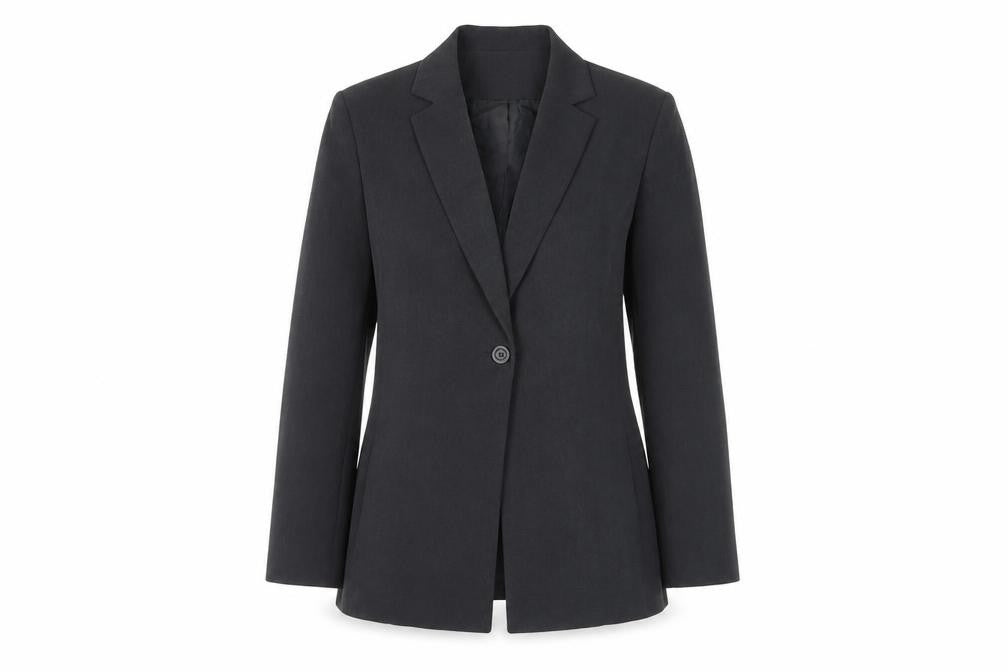 Kasper Women's Black Single Breasted Blazer Jacket Size 10 Polyester