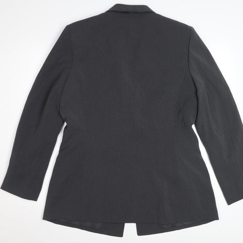 Kasper Women's Black Single Breasted Blazer Jacket Size 10 Polyester